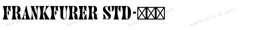 Frankfurer std字体转换